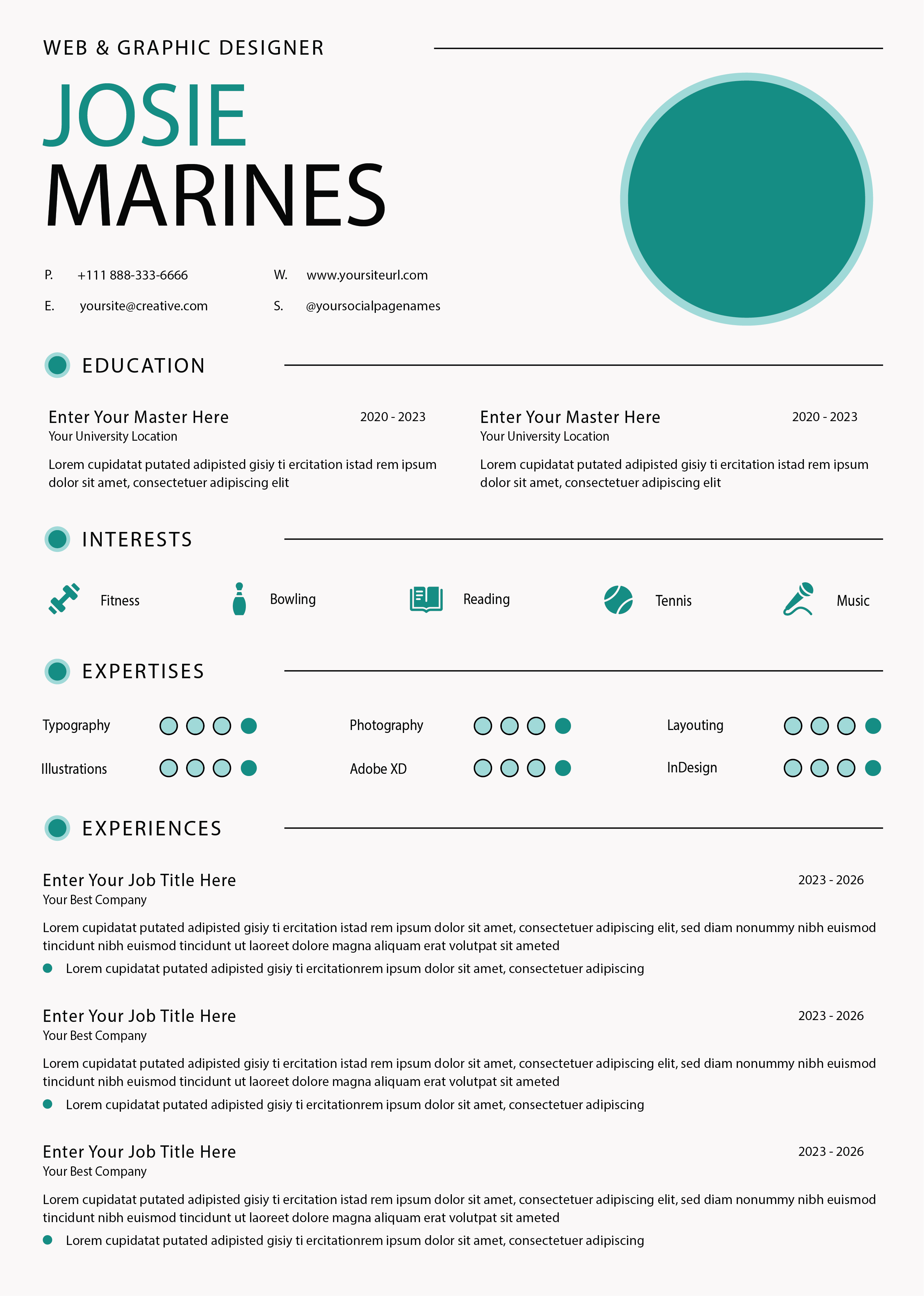 Expressive Resume Template