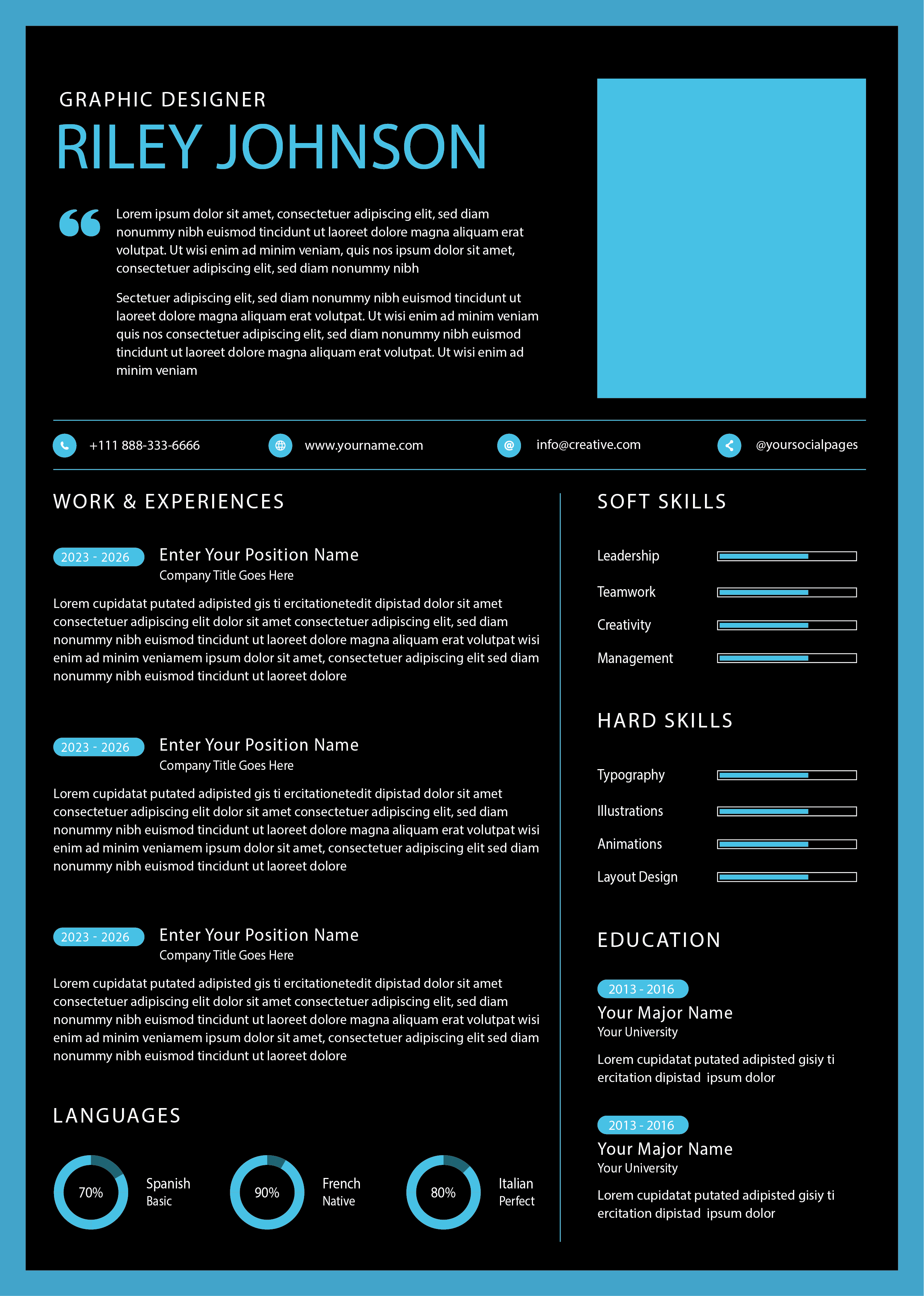 Innovative Resume Template