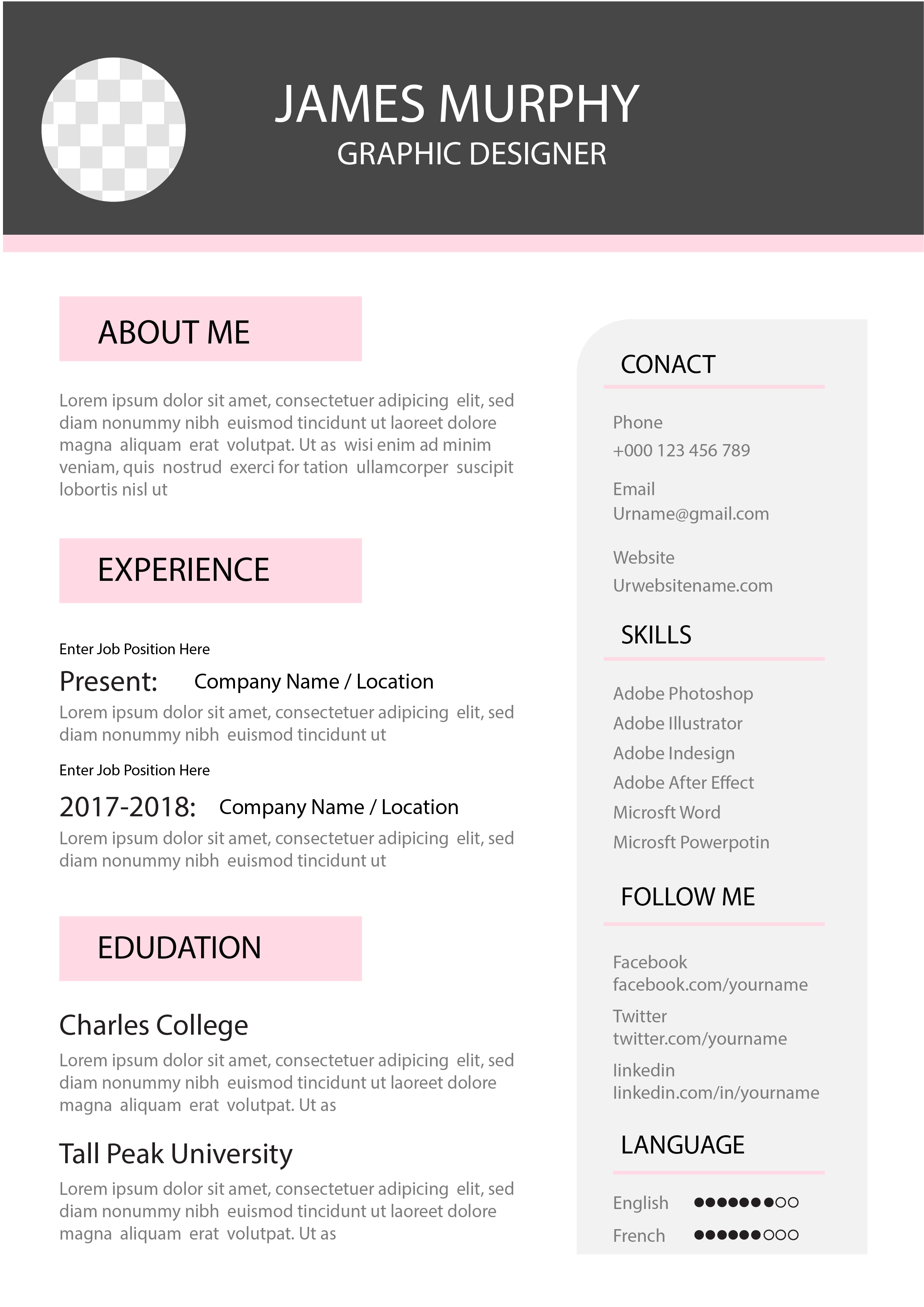 Visionary Resume Template