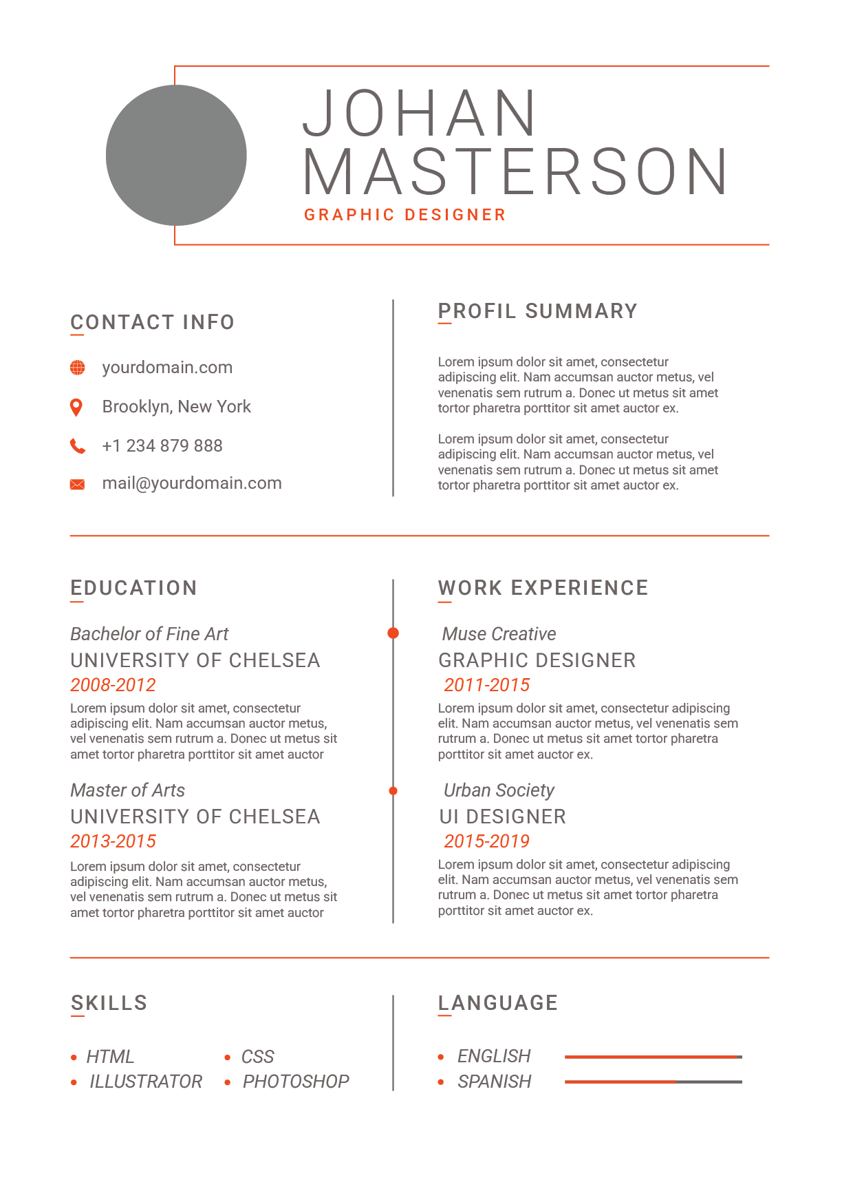 Graduate Resume Template